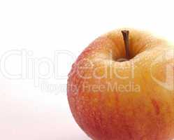 Apfel mit Wassertropfen
