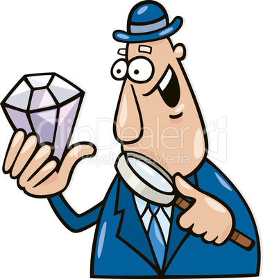 Man with diamond