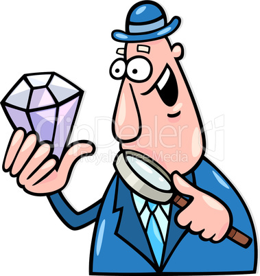 man with diamond