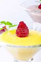 Pudding with Himbbere