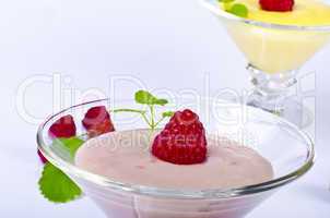 Pudding with Himbbere
