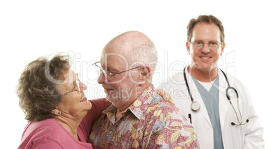 Senior Couple with Medical Doctor or Nurse Behind