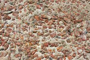 Granite stones in concrete