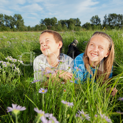 Friends, girl and boy