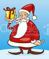 Santa claus with gift