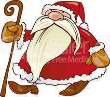 Santa claus with cane