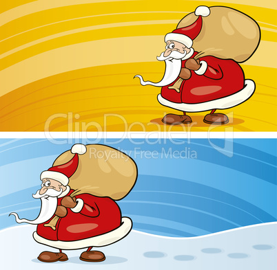 Santa claus with sack