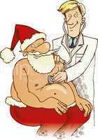 Santa Claus and doctor