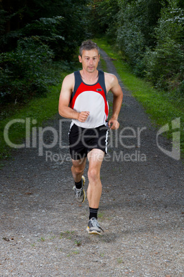 Jogger im Wald