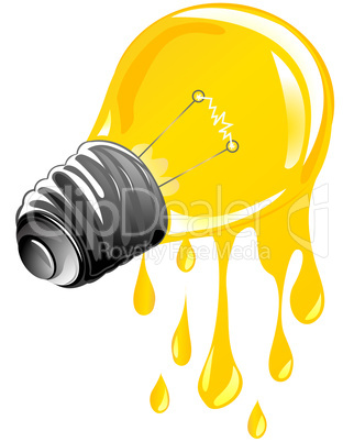 dripping energy light bulb
