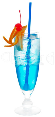 blue long drink cocktail