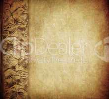 grunge floral background with space for text or image