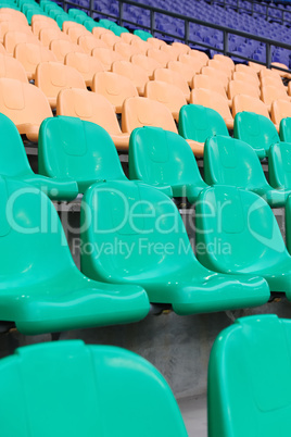 Chairs in stadium