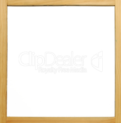 Wooden frame white board