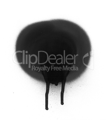 Spray paint ink blob