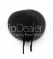 Spray paint ink blob