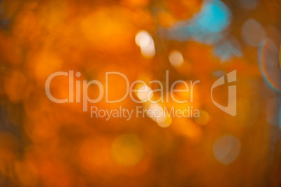 abstract orange bokeh, perfect autumn background