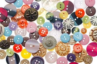 Pile of sewing buttons