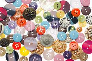 Pile of sewing buttons