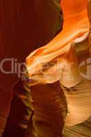 Abstact shapes of Antelope Canyon, Arizona, USA