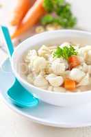 frische Nudelsuppe / noodle soup