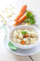 frische Nudelsuppe / fresh noodle soup