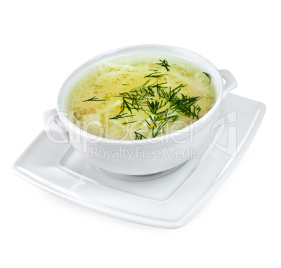 Chicken Noodle Soup isolated