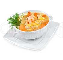 Soup from seafood