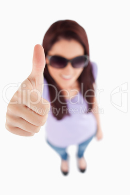 Smiling Woman with sunglasses