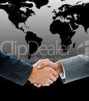 Close-up of a business people shaking hands