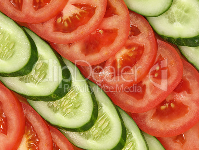 Fresh sliced vegetables suitables as background.