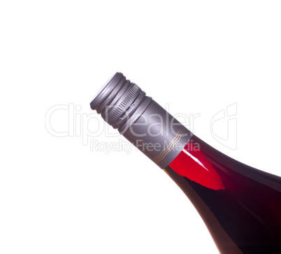 Red wine in screw top bottle