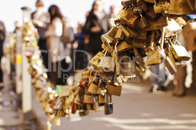 Padlocks near Ponte Vecchio, Florence