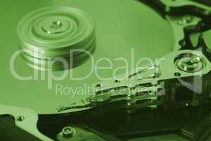 green hard disk drive