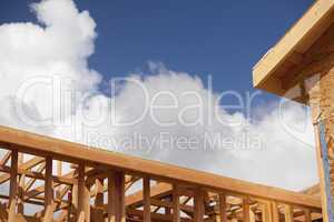 Abstract of Home Framing Construction Site