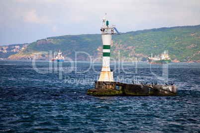 Lighthouse on the Bosphorus Strait