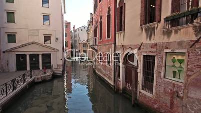 Venice power boats narrow canal P HD 1226