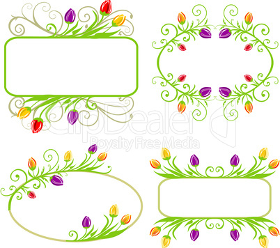 Set of spring frames