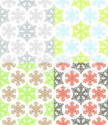 Seamless Snowflakes Pattern.eps