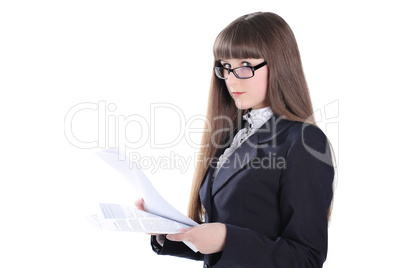 Business Girl Looking At Camera