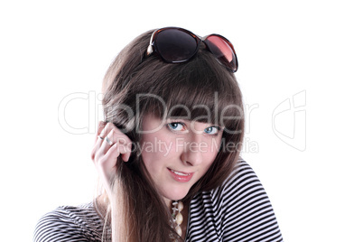 Cute Girl With Sunglasses