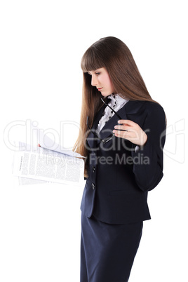 Young Girl In Business Suit