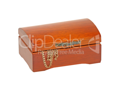 Jewlery wooden chest.