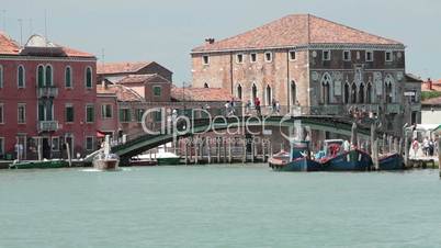 Venice Murano bridge boats P HD 9532