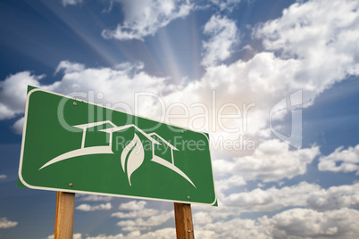 Green House Design Road Sign