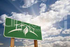 Green House Design Road Sign