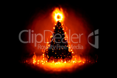 christmas on fire