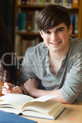 Portrait of a smiling student