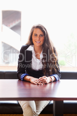 Portrait of smiling student