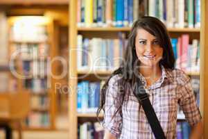 Portrait of a student posing